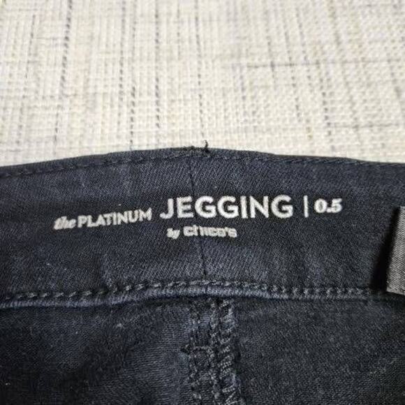 Chico's The Platinum Jegging Womens‎ Black Denim Jeans Size 0.5 Small Size 6 - Picture 4 of 6